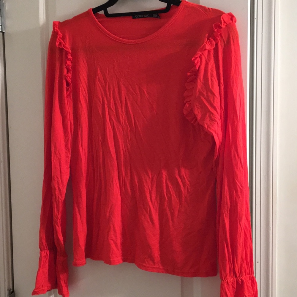 Boohoo Lauren Ruffle Detail Top